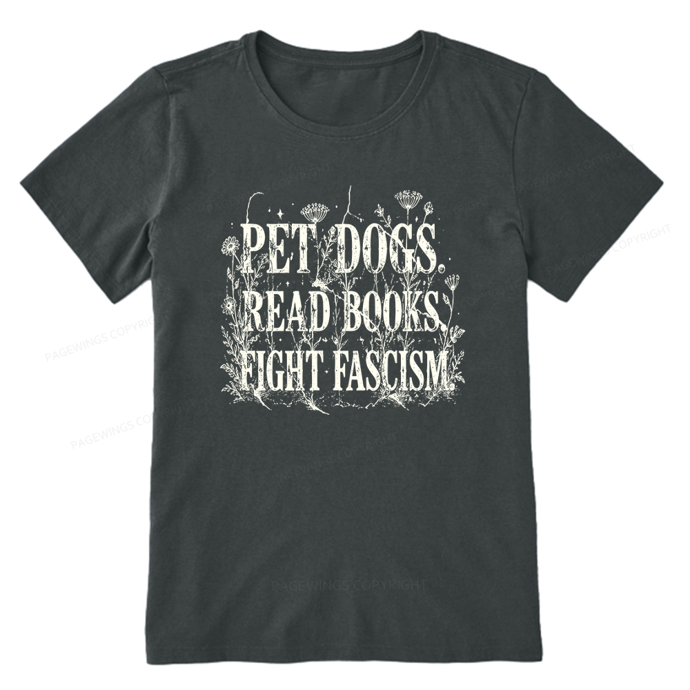 Pagewings Anti Fascism Book Lover Unisex Classic T-shirt