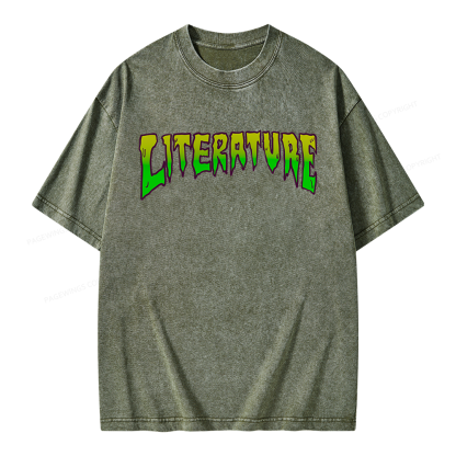 Pagewings Literature Unisex Washed T-shirt