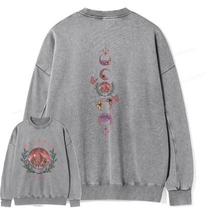 Pagewings Velaris City Of Starlight Unisex Washed Sweatshirt