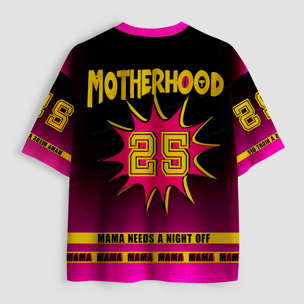 Pagewings Mama Needs A Night Off Unisex Mesh Jersey