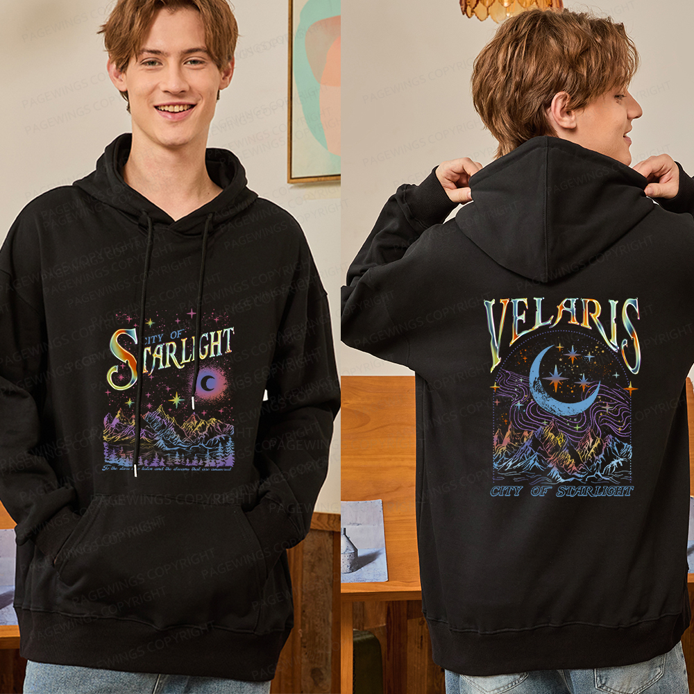 Pagewings Velaris City Of Starlight ACOTAR Two-Sided Unisex Classic Hoodie