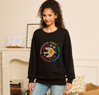 Pagewings Public Parks Libraries Education Broadcasting Unisex Classic Sweatshirt