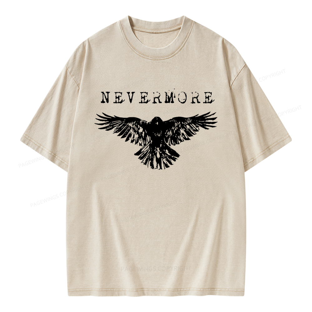 Pagewings Nevermore Unisex Washed T-shirt