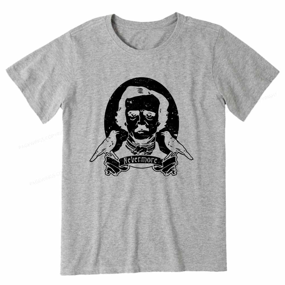 Pagewings Literary Vintage Stephen Allen King HP Lovecraft Book Unisex Classic T-shirt