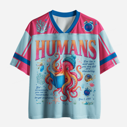 Pagewings Book Lover Octopus Unisex Mesh Jersey