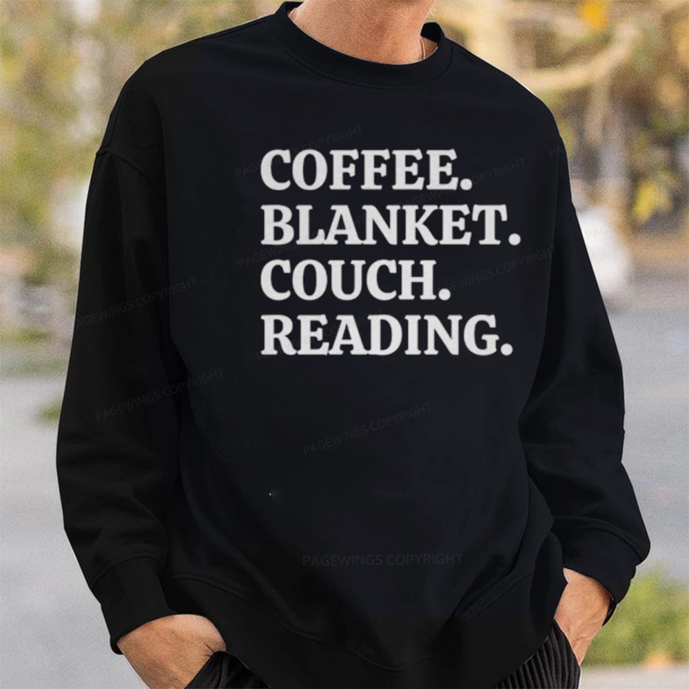 Pagewings Coffee Blanket Couch Reading Unisex Classic Sweatshirt