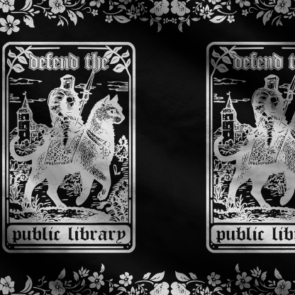 Pagewings Defend Your Local public library Women's Cardigan Sweater
