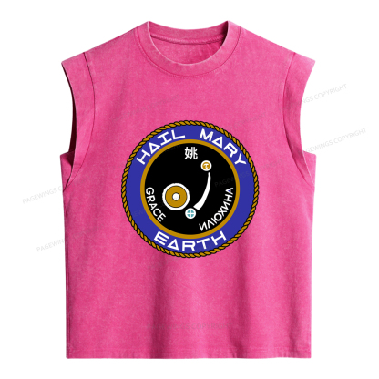 Pagewings Mission Patch Women's Washed Tank Top