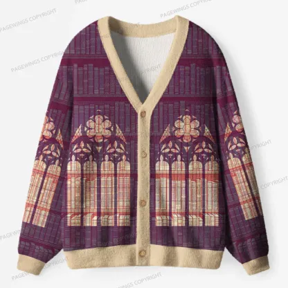 Pagewings Library Unisex Ugly Cardigan Sweaters