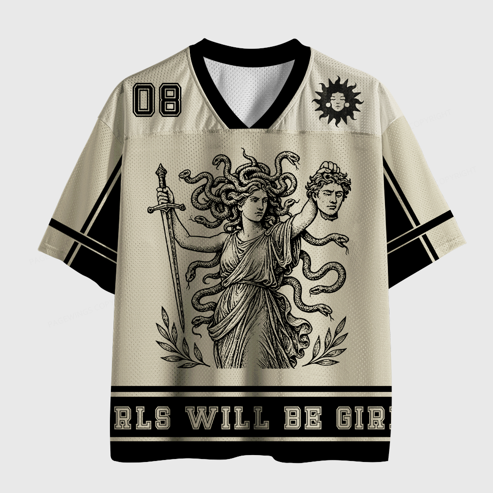 Pagewings Girls Will Be Girls Unisex Mesh Jersey