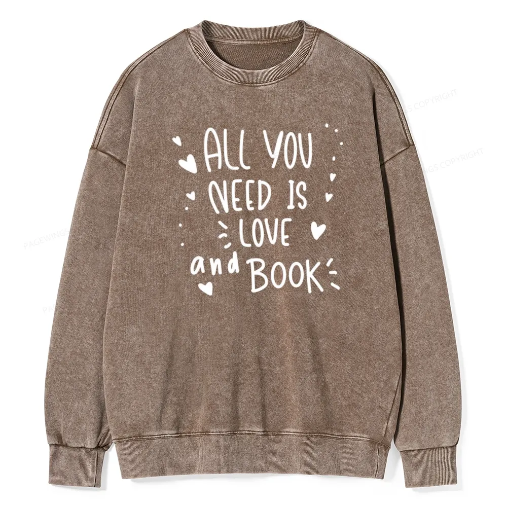 Pagewing Pagewing Save Our Librarys For Keeping Reading Unisex Washed Sweatshirt
