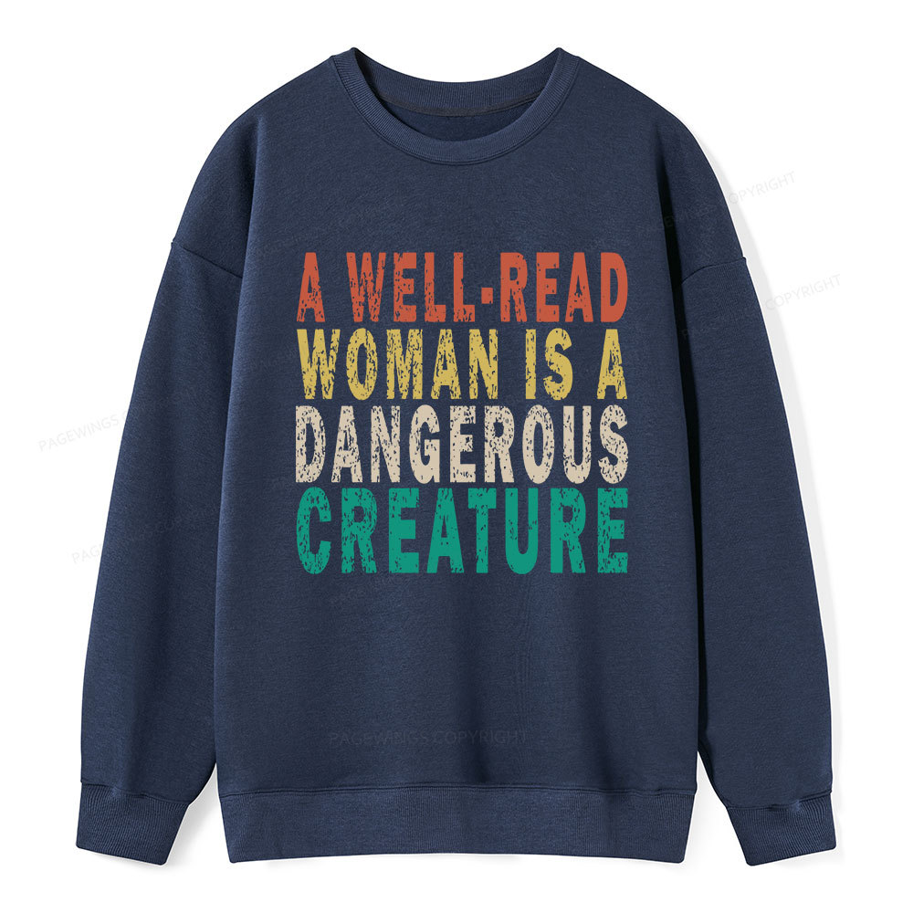 Pagewings A Well-Read Woman Is A Dangerous Creature Unisex Classic Sweatshirt