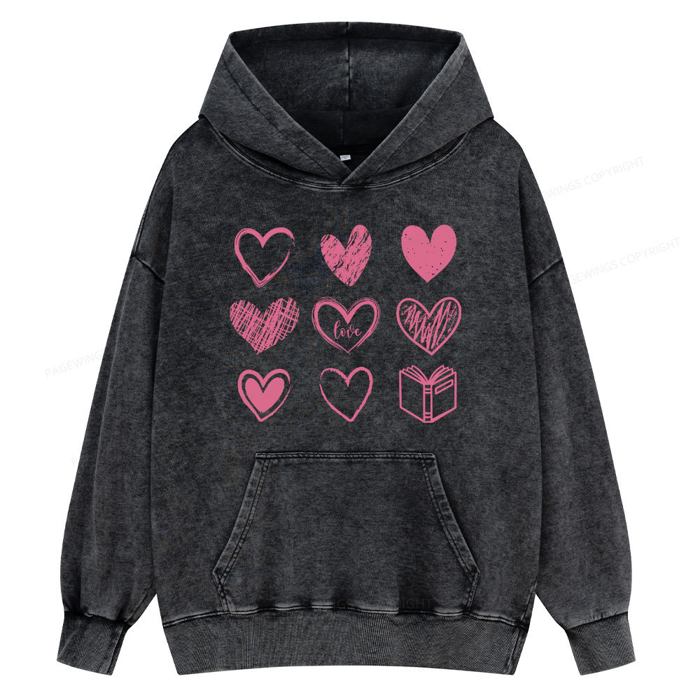 Pagewings To Love And Learn How To Be Loved Unisex Washed Hoodie