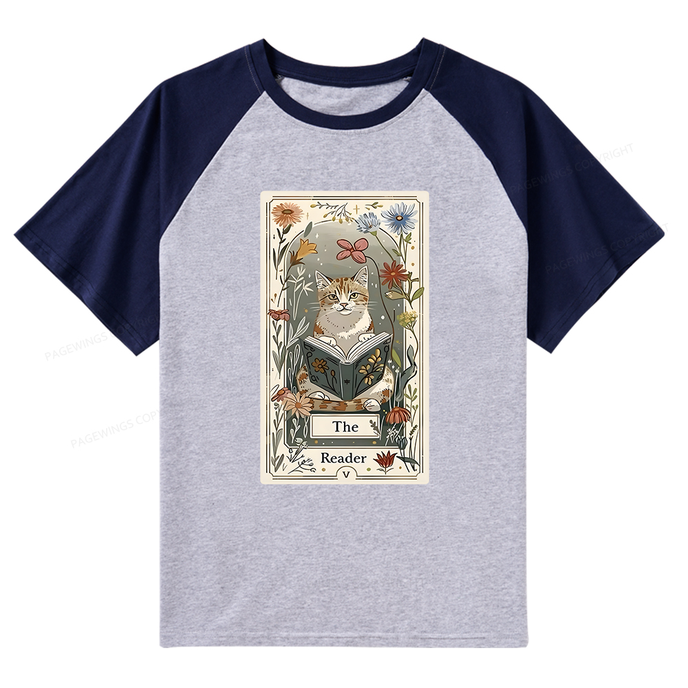Pagewings The Reader Raglan T-shirt