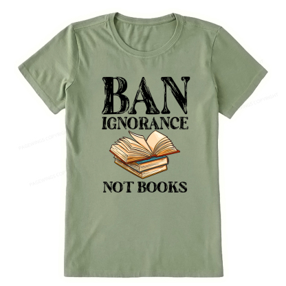 Pagewings Ban Ignorance Not Books Unisex Classic T-shirt