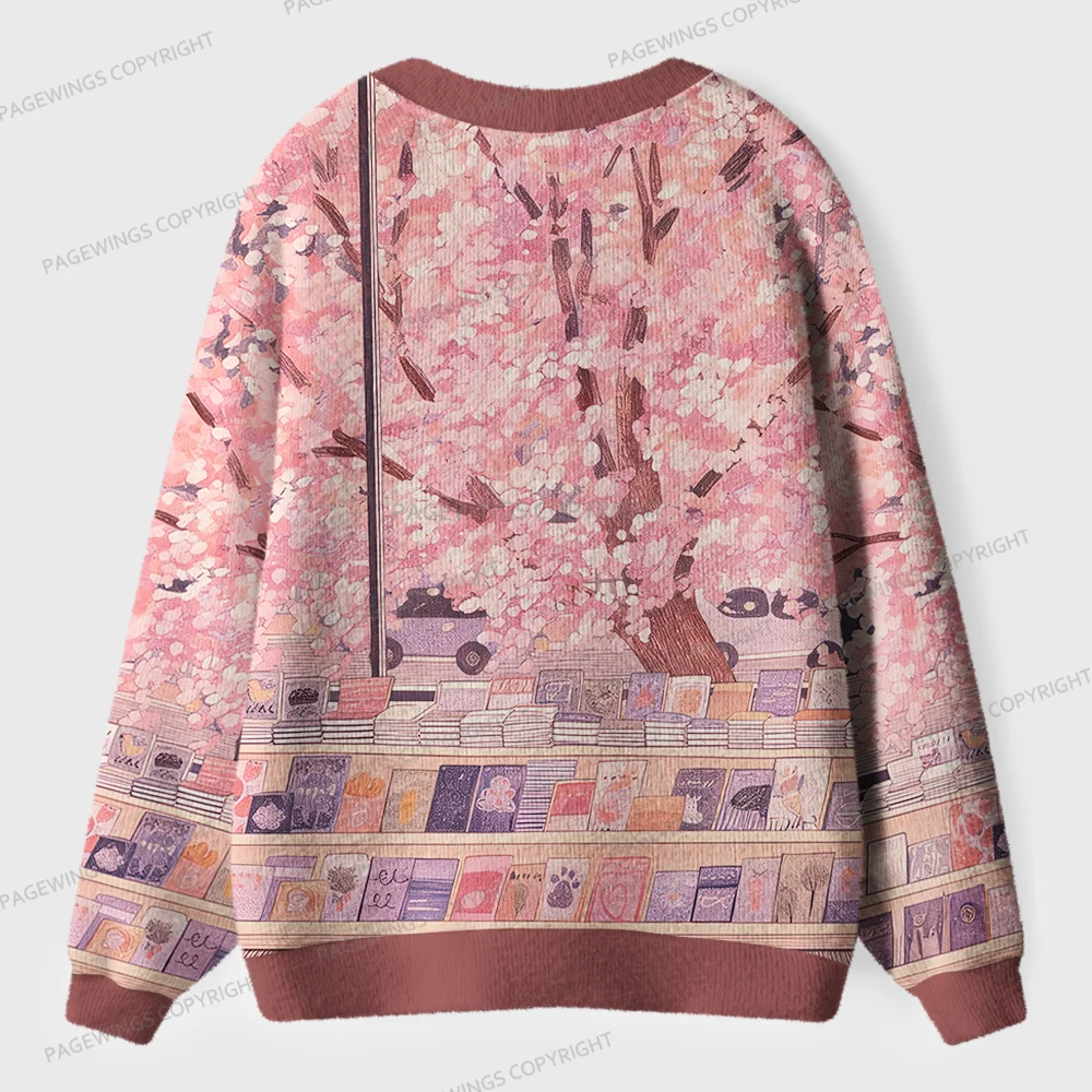 Pagewings Cozy Reading Unisex Ugly Cardigan Sweaters