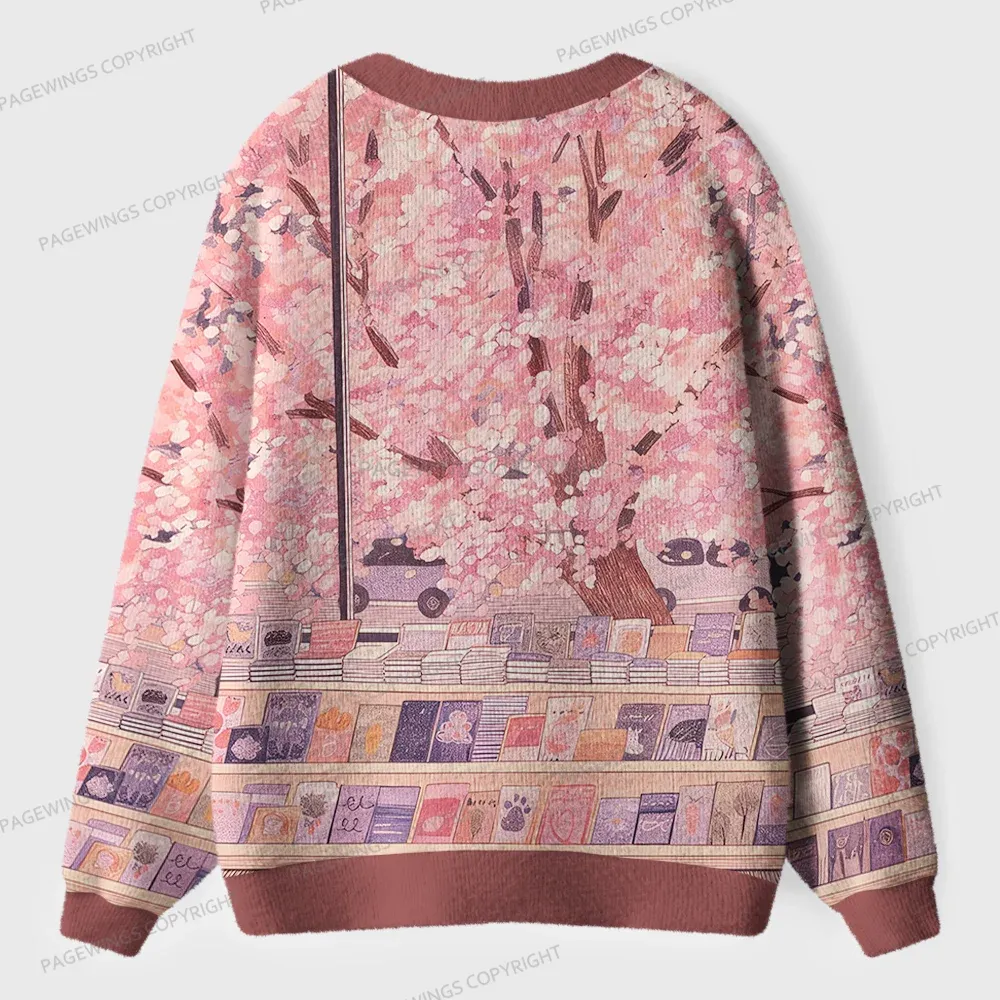 Pagewings Cozy Reading Unisex Ugly Cardigan Sweaters