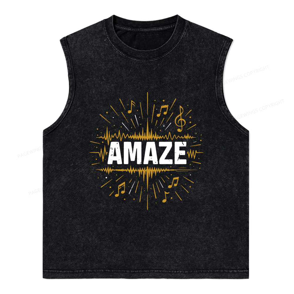 Pagewings Amaze Unisex Washed Tank Top