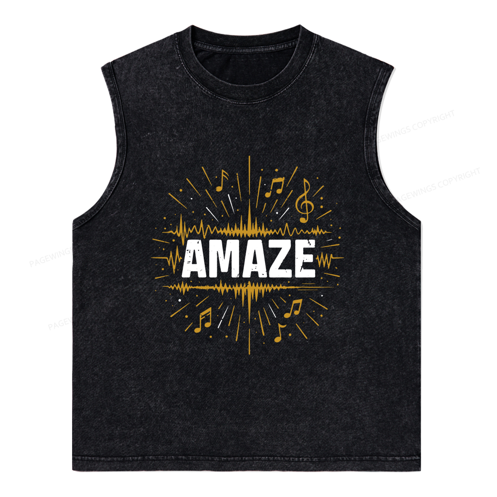 Pagewings Amaze Unisex Washed Tank Top