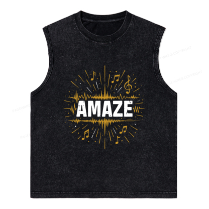 Pagewings Amaze Unisex Washed Tank Top