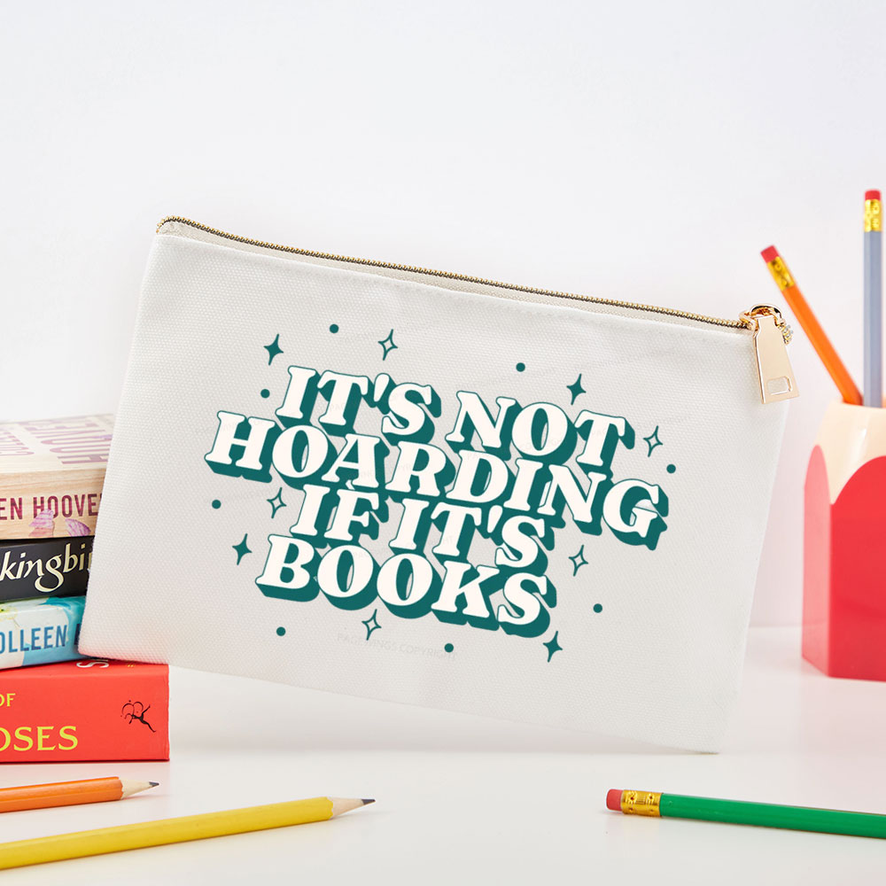 Pagewings It's Not Hoarding If It's Books Pouch