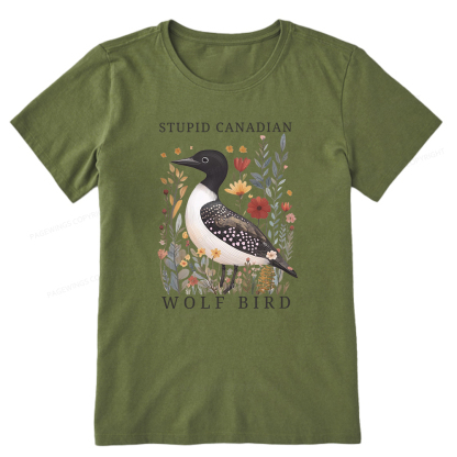 Pagewings Stupid Canadian Wolf Bird Unisex Classic T-shirt