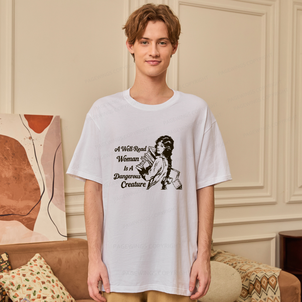 Pagewings A Well-Read Woman Is A Dangerous Creature Unisex Classic T-shirt