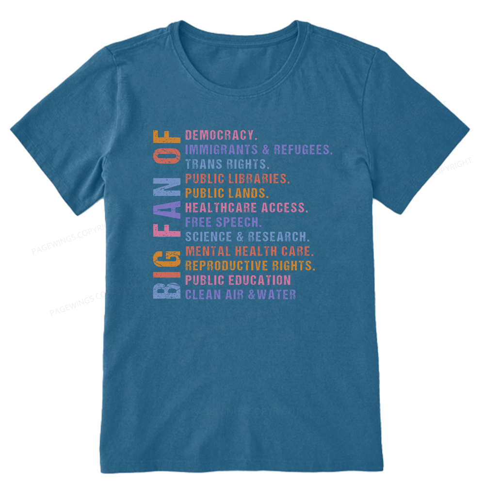 Pagewings Big Fan of Human Rights Unisex Classic T-shirt