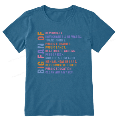 Pagewings Big Fan of Human Rights Unisex Classic T-shirt