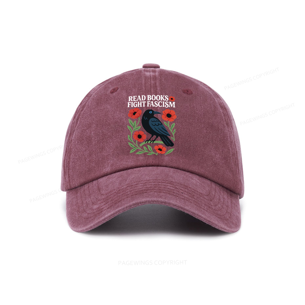 Pagewings Read Books Fight Fascism Washed Cap