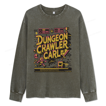 Pagewings Book New Achievement Unisex Washed Long Sleeve T-shirt