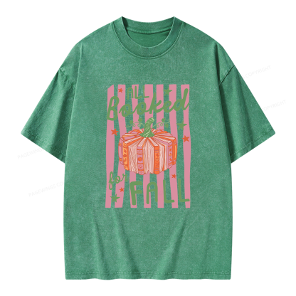 Pagewings All Booked for Fall Unisex Washed T-shirt