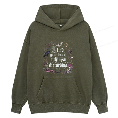 Pagewings Lack of Whimsy Unisex Washed Hoodie
