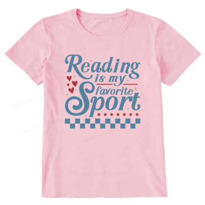 Pagewings Reading Is My Favorite Sport Unisex Classic T-shirt