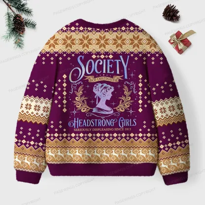 Pagewings He Sees What You've Been Reading Unisex Ugly Knit Sweatshirt