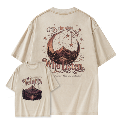 Pagewings Fantasy Bookish Unisex Washed T-shirt