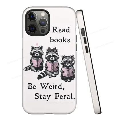 Pagewings Read Books Be Kind Stay Weird Phone Case