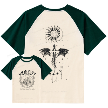 Pagewings  Fourth Wing Raglan T-shirt
