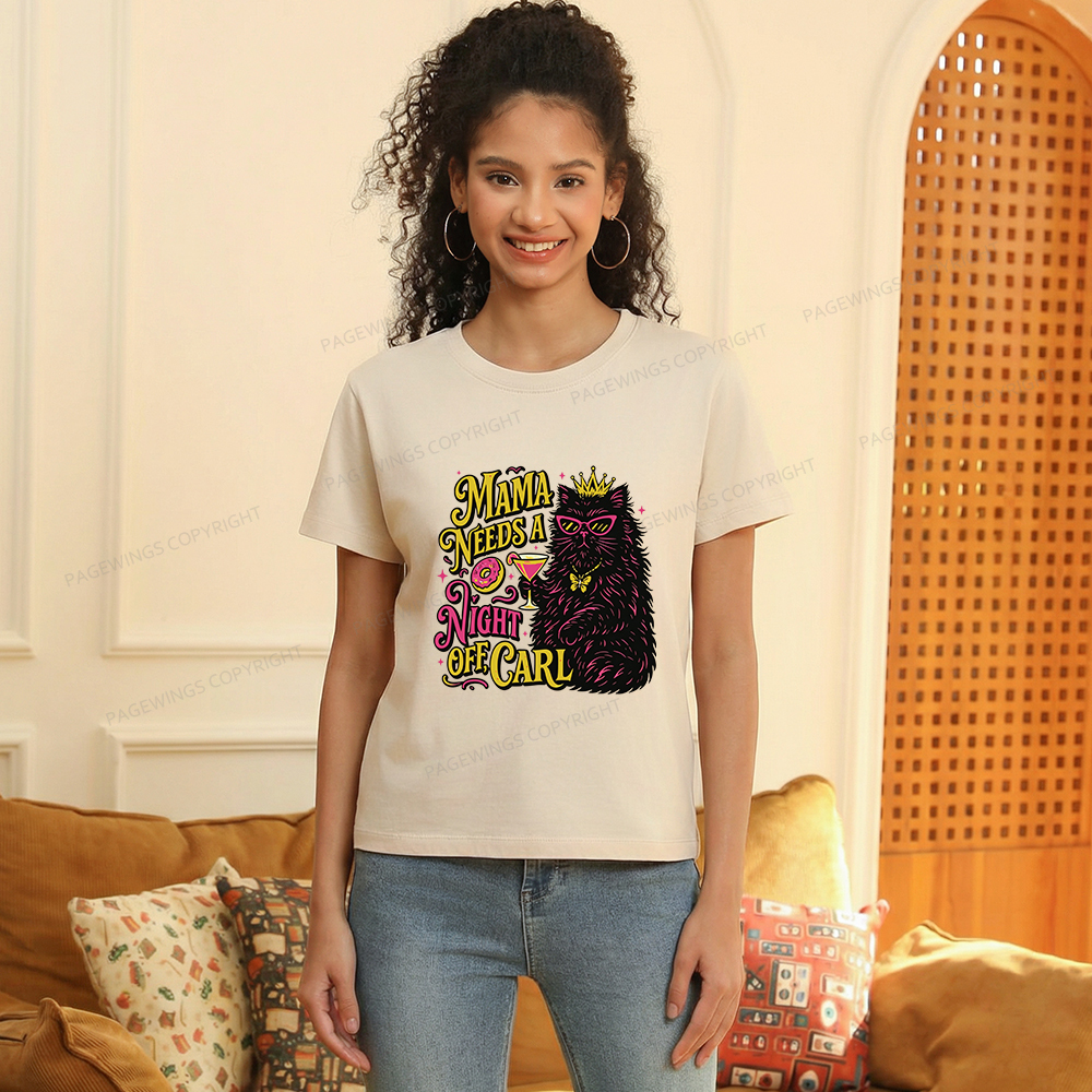 Pagewings Mama Needs A Night Off Women's Washed T-shirt