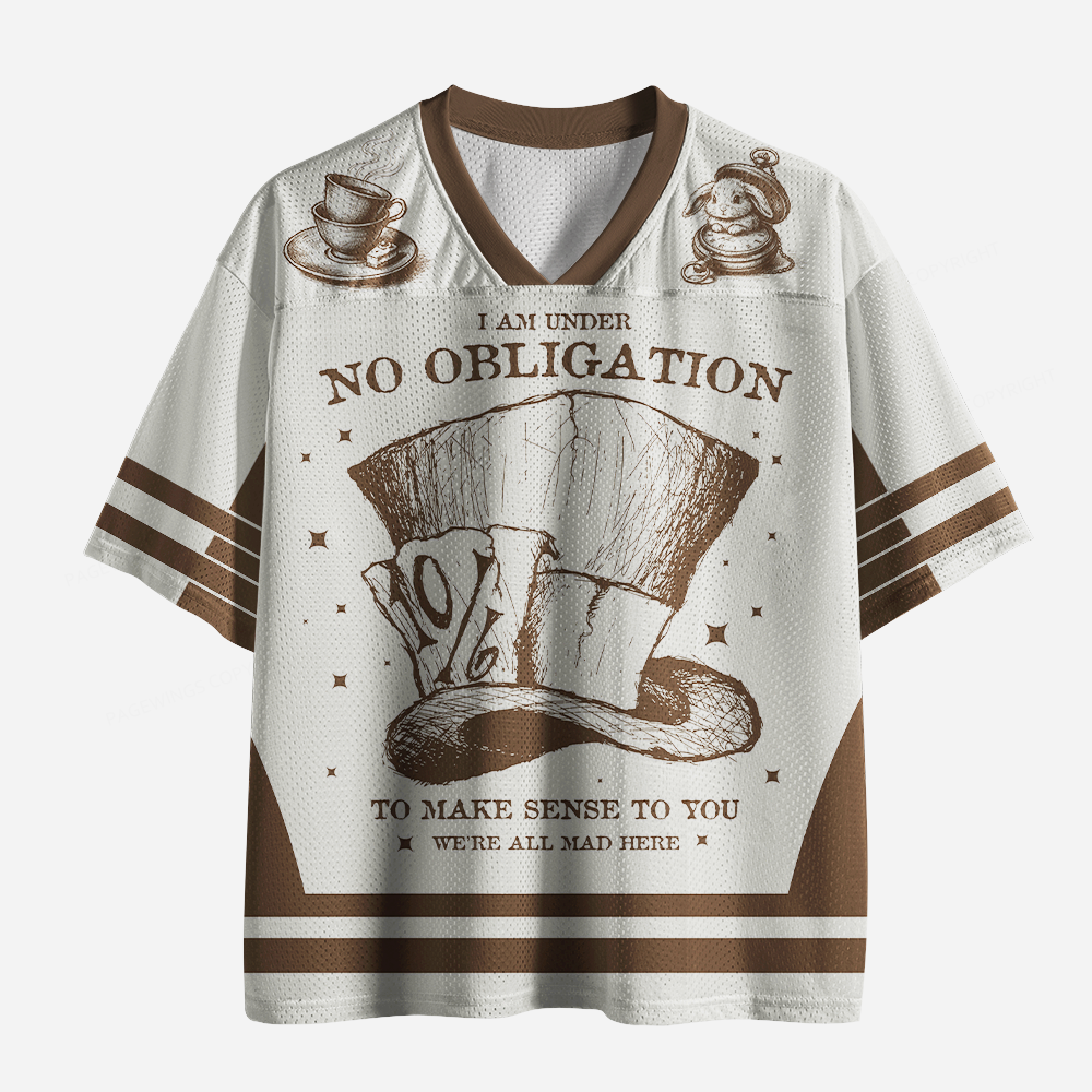 Pagewings We’re All Mad Here Unisex Mesh Jersey