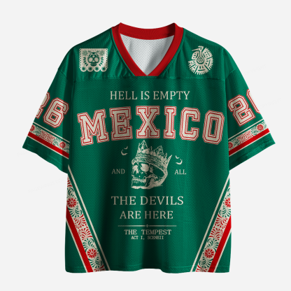 Pagewings Hell Is Empty And All The Devils Are Here Unisex Mesh Jersey