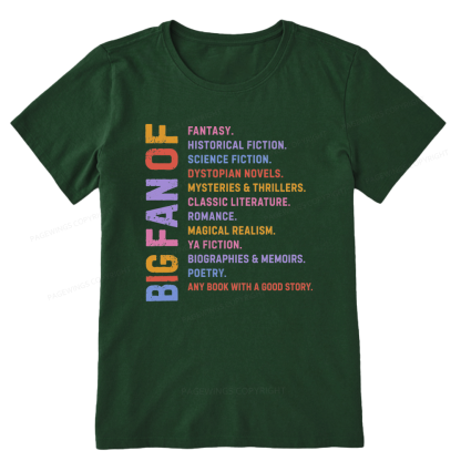 Pagewings Big Fan of Books Unisex Classic T-shirt