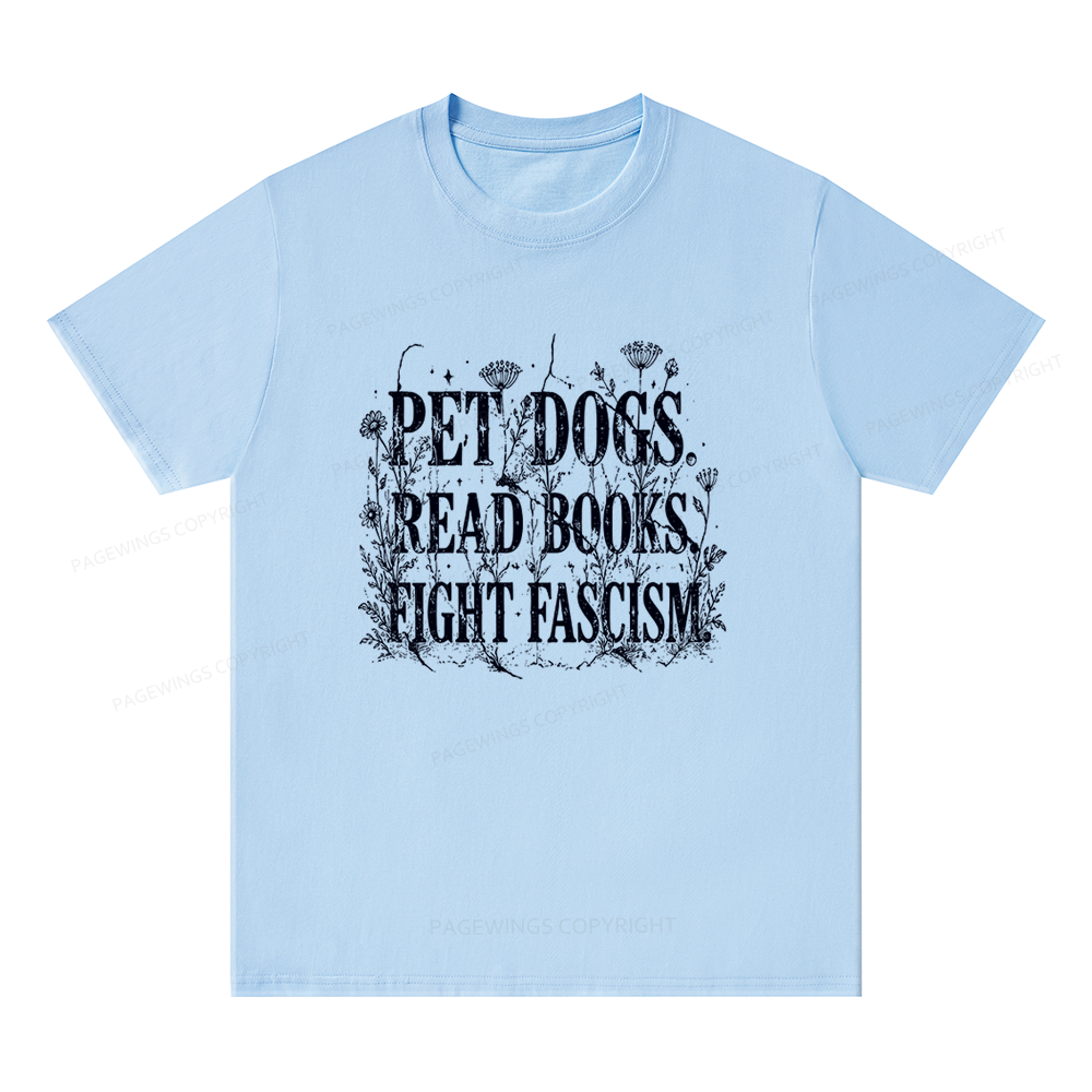 Pagewings Anti Fascism Book Lover Unisex Classic T-shirt