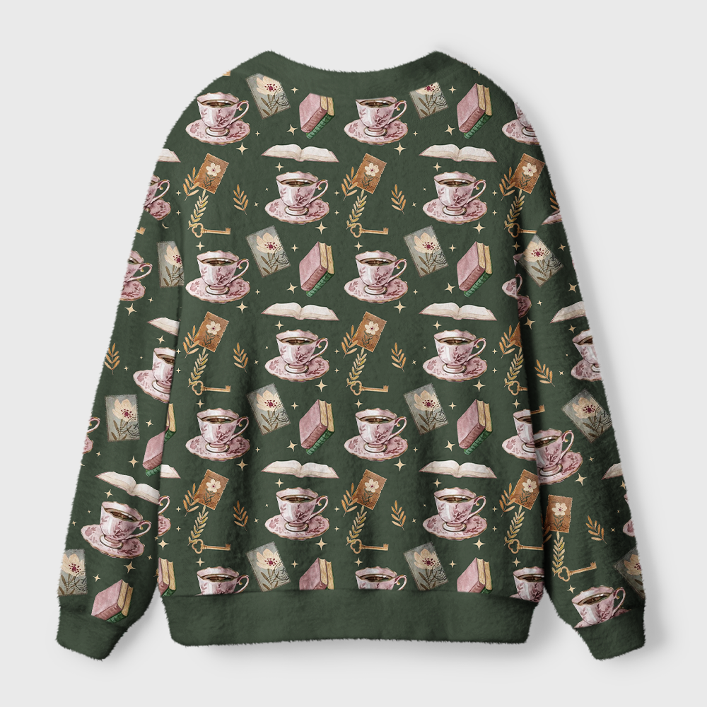 Pagewings I Love Books Light Knit Unisex Cardigan Sweaters