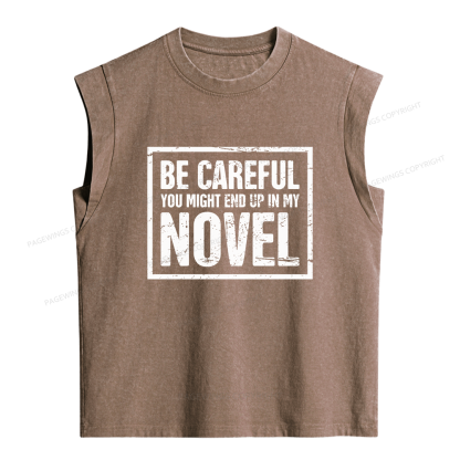 Pagewings You Might End Up In My Novel Women's Washed Tank Top