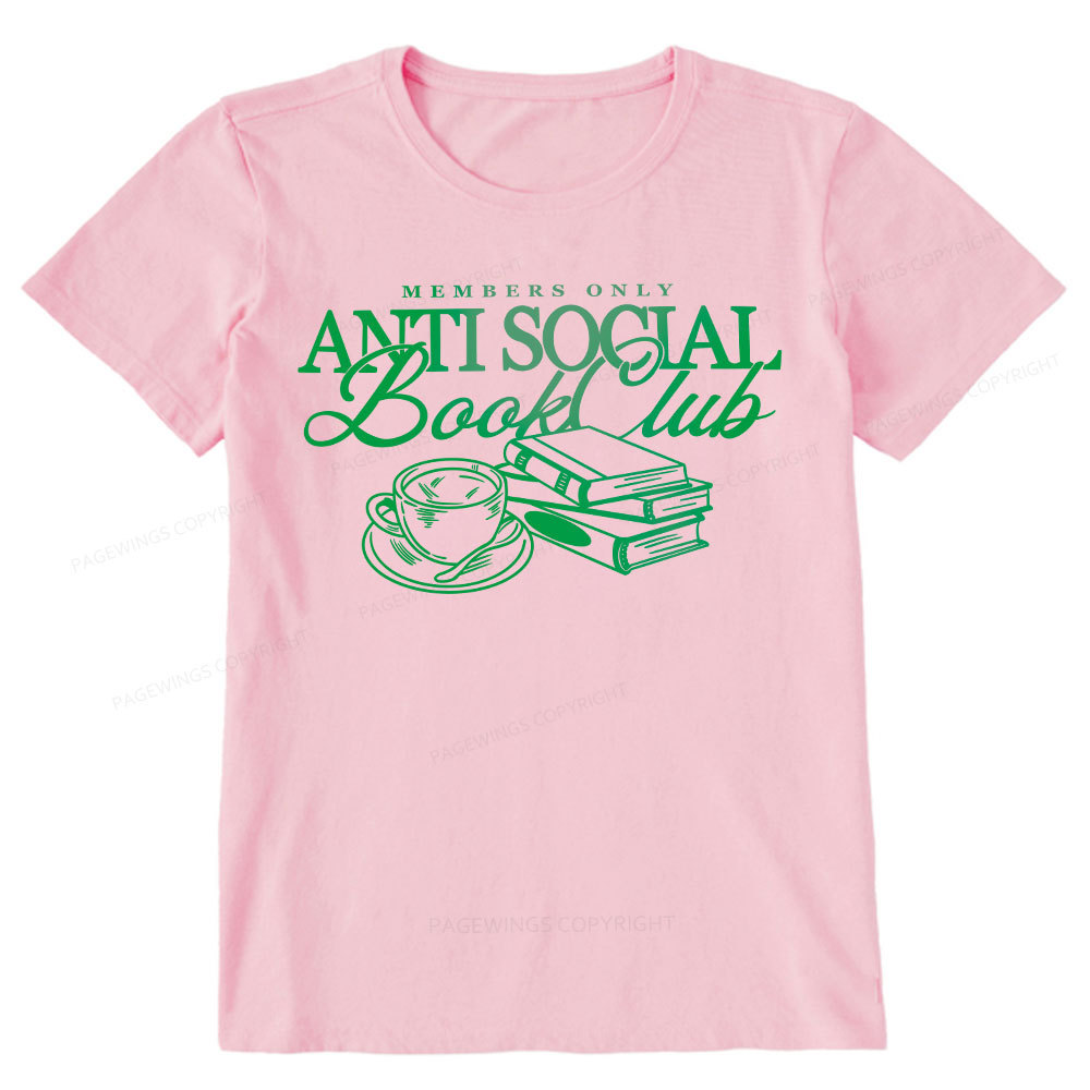 Pagewings Anti Social Book Club Unisex Classic T-shirt