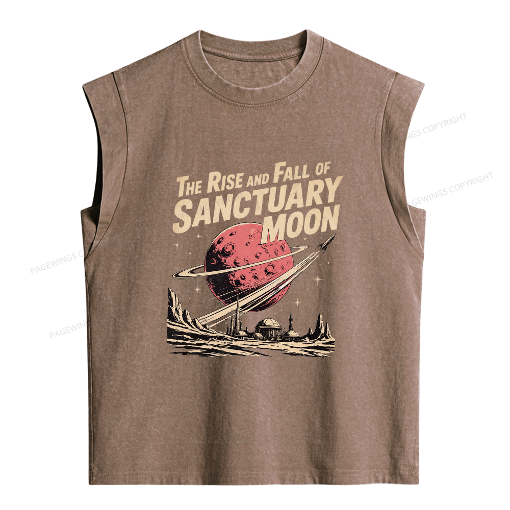 Pagewings Sci Fi Book Lover Women's Washed Tank Top