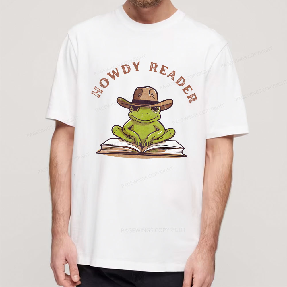 Pagewings Howdy Reader Frog Unisex Classic T-shirt