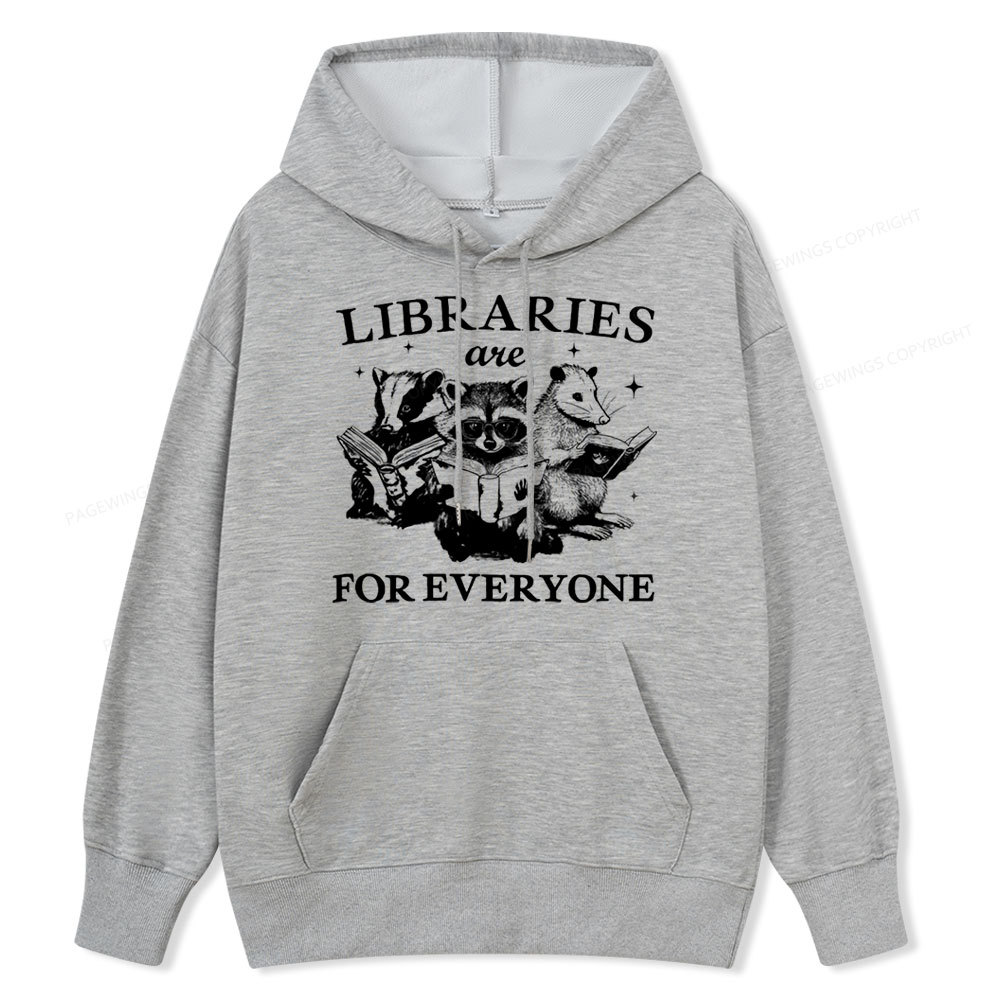 Pagewings Libraries Are For Everyone Unisex Classic Hoodie