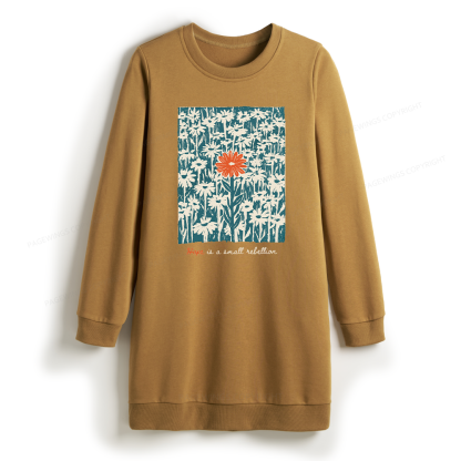 Pagewings Hope Is A Small Rebellion Sweatshirt Dress